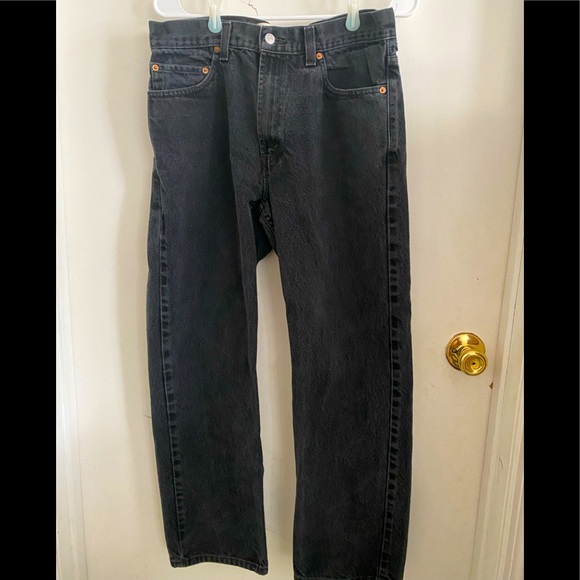 Black Levi Jeans Relaxed Fit W33 L30 - Picture 1 of 6